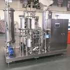 डबल टैंक शीतल पेय उत्पादन लाइन प्लेट एक्सचेंजर पेय कार्बोनेशन मशीन CO2 मिक्सर 3000L / H