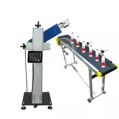प्लास्टिक की बोतलों के लिए 200DPI बोतल प्रिंटिंग मशीन लेजर तिथि कोडिंग उपकरण